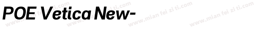 POE Vetica New字体转换